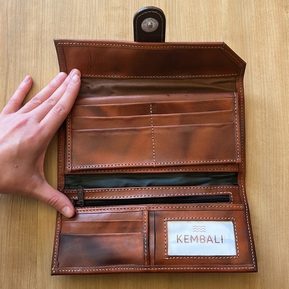 Happee Brown Embroidered Wallet Clutch - Picture 5 of 11